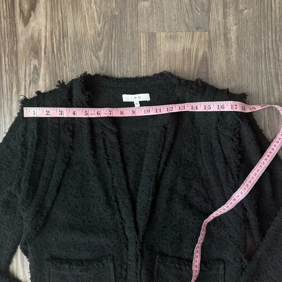 IRO Black Fringe Luxurious Black Jacket - Picture 9 of 13